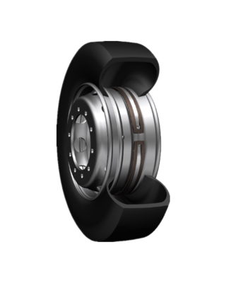 爆胎应急安全装置